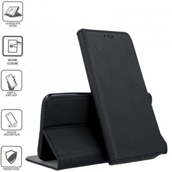 Telone atverčiamas  dėklas - juodas (GALAXY A70)